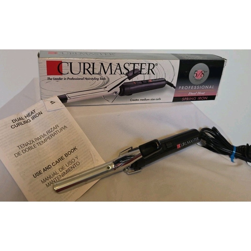Vintage Curlmaster Curling Iron Professional Style 5/8" Dual Heat NEW